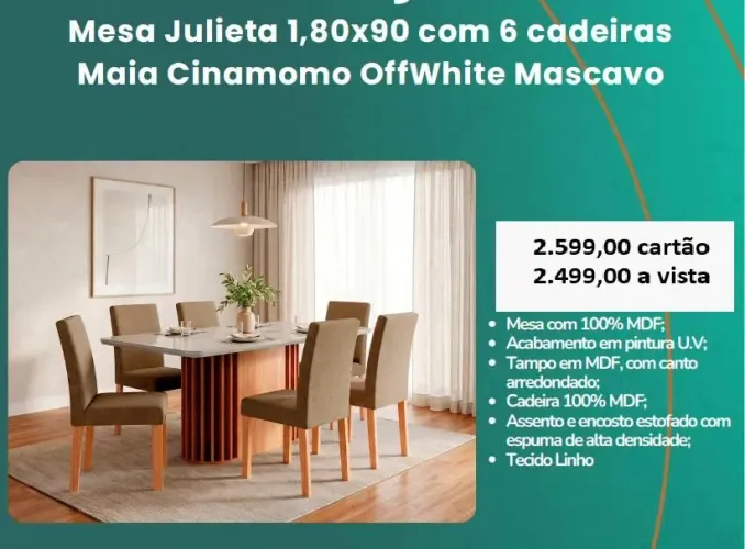 Mesa 6 Cadeira