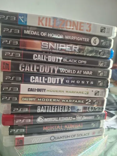 KIT 13 JOGOS ORIGINAIS PARA PS3 - COD, Mortal Kombat, Battlefield e +