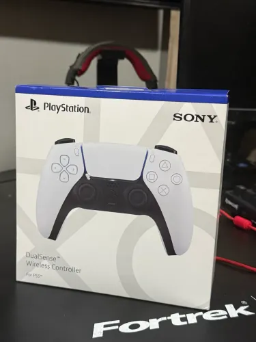 CONTROLE PS5 ORIGINAL DUALSENSE BRANCO - NOVO/LACRADK 