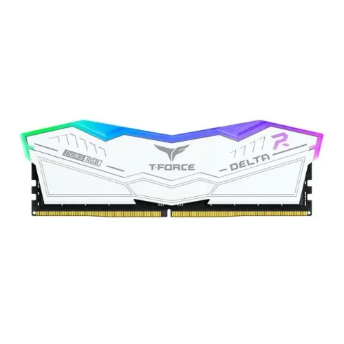 Memoria Team Group T-Force Delta, RGB, 16GB (1x16GB), DDR5, 6000MHz, C38, Branco,