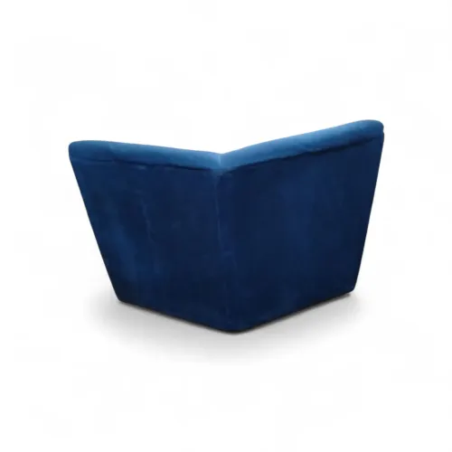 Sofá de canto azul