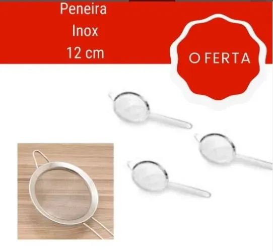 Peneira Inox.