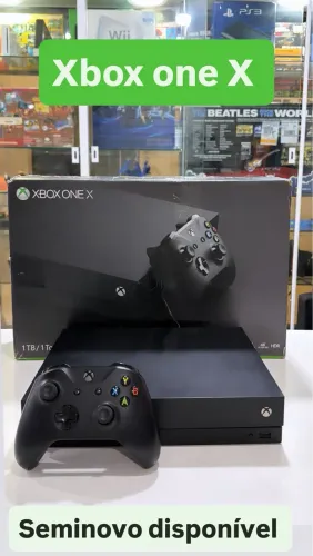 Xbox one X seminovo com garantia