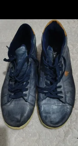 Tênis couro Cavalera cano alto
