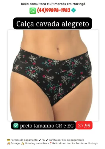 Demillus calça cavada Alegreto GR e EG
