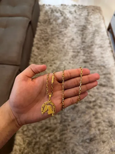 Cordão de Ouro 18k Cadeado 