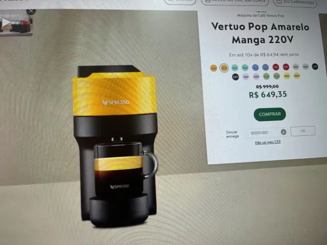 Máquina de Café Vertuo Pop