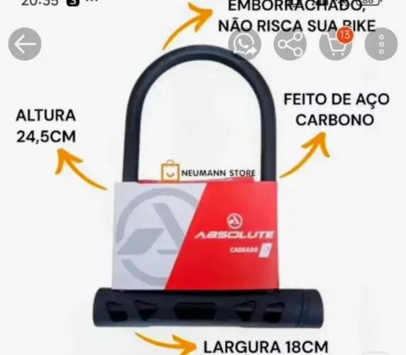 Cadeado U-Lock Absolute