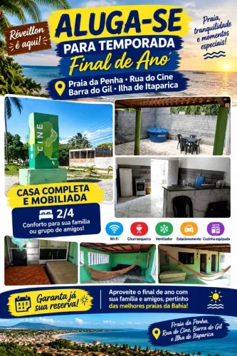 Casa Praia da penha cine Barra do Gil Ilha de Itaparica 
