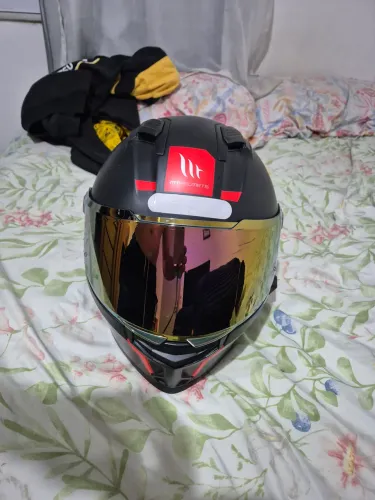 Capacete moto fechado MT Stinger 2 Solid A1 Preto Fosco