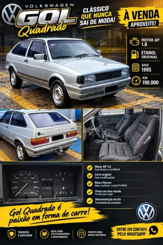 Volkswagen Gol Geração I CL 1.8 2P 1993