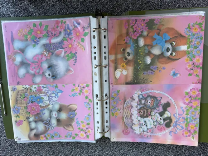 PAPÉIS DE CARTA VINTAGE ORIGINAIS ? ANOS 80 E 90 - LOTE com 64 PAPÉIS