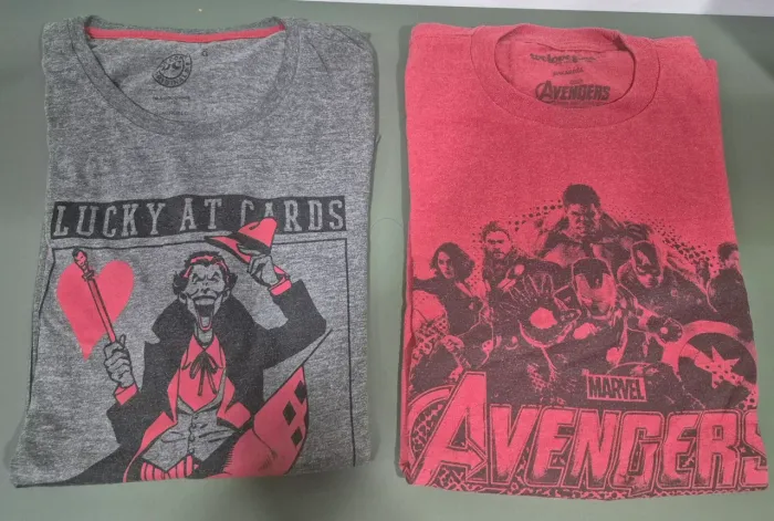 Kit Camisas Personagens Comics usadas