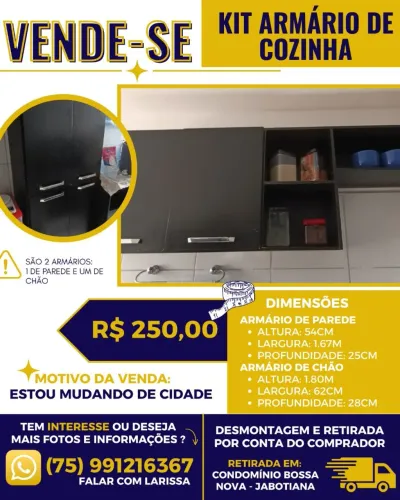 Kit armário de cozinha