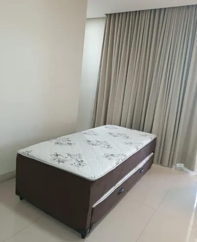 Cama box solteiro com auxiliar