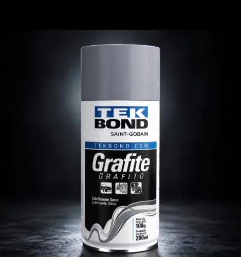 ?Grafite Lubrificante Spray Seco Trilho Fechadura Tekbond