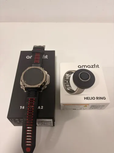 COMBO AMAZFIT ALTA PERFORMANCE - T REX ULTRA 2 + HELIO RING (tam. 8)