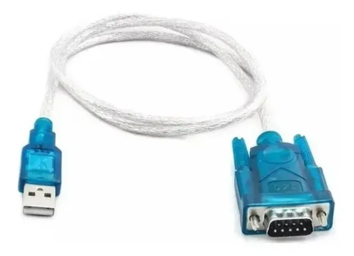 Cabo USB para Serial DB9 RS232 - Novo 1743
