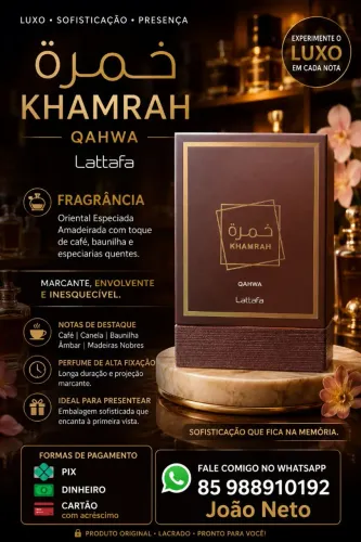 Khamrah Lattafa 100ml novo