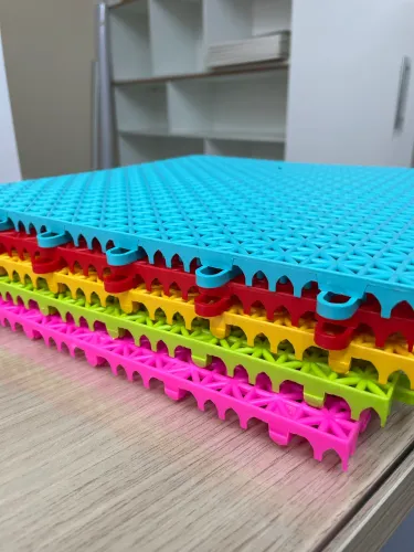 Tapete Microformas 30x30 Kit de 20 peças coloridas 