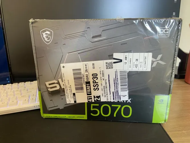 MSI RTX 5070 12GB LACRADO ENTREGO EM SP