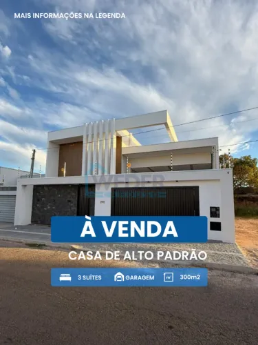 Casa nova, moderna e financiável no Setor Nobre, em Gurupi.