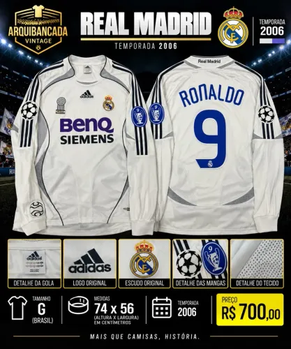 Real Madrid - 2006 - Manga longa