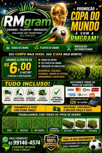 Plantio de grama