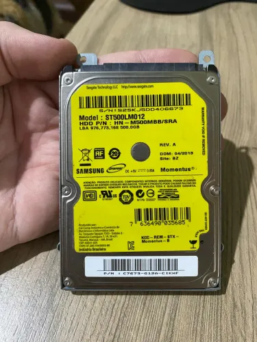 HD 500GB Samsung Notebook / Consoles - Spinpoint - Saúde 100% + Suporte Metálico