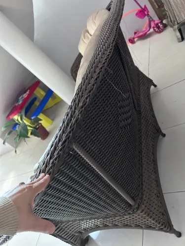 Vendo sofá dois lugares em vime.