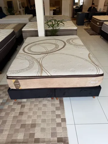 Cama box Queen PROBEL SEMINOVA TOP - Entrego! 