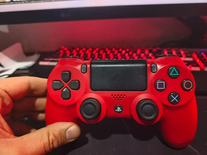 Dualshock 4 original Sony vermelho