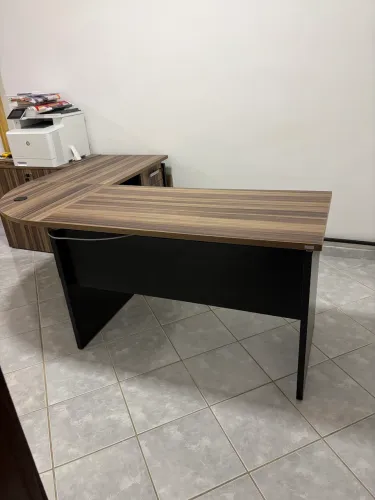 Mesa em L com Extensor - Avantti - Marrom