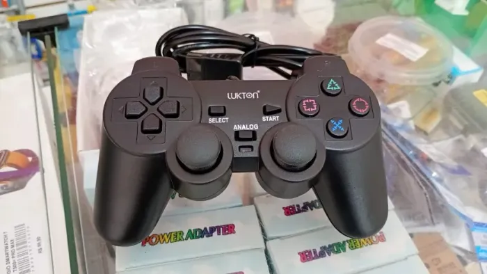 Controle Joystick Com Fio Para Ps2 - Novo