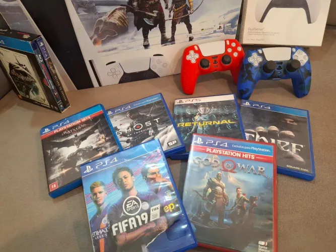 PS5 + 2 CONTROLES ORIGINAIS + JOGOS ? COMPLETO