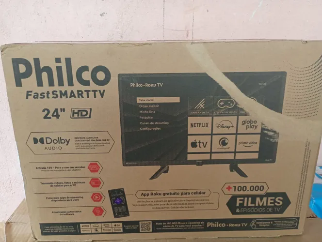 Smart tv 24 polegadas Philco Roku