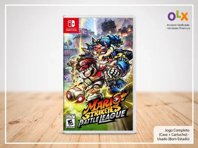 Mario Strikers Battle League Nintendo Switch - Mídia Física Perfeito Estado