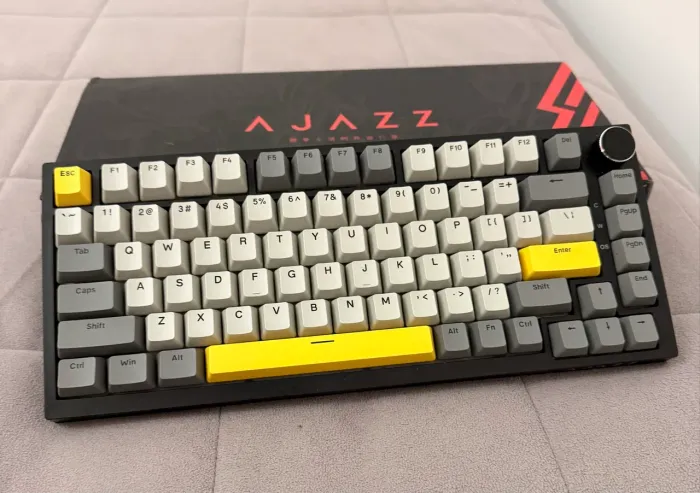 Teclado Mecânico AJAZZ AK820 RGB Bluetooth + Knob + Extrator