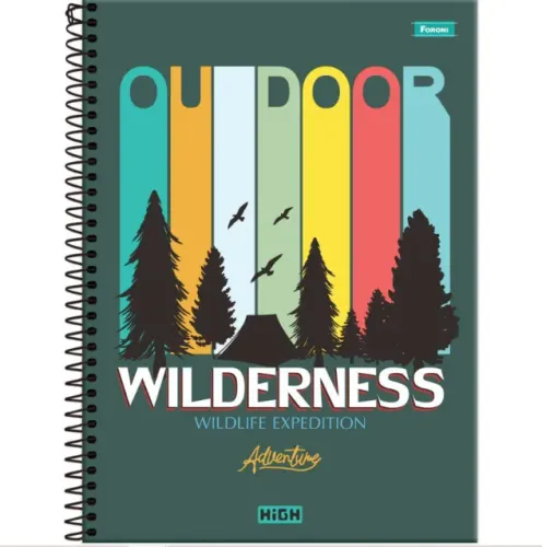 Caderno 10x1 Capa Dura High Masculino 160 fls. - Foroni