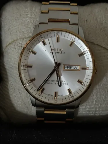 Relógio Mido Commander II Chronometer automático, safira, revisado