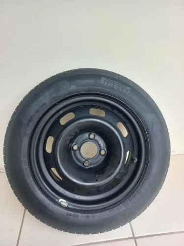 Aro 15 de ferro com pneu