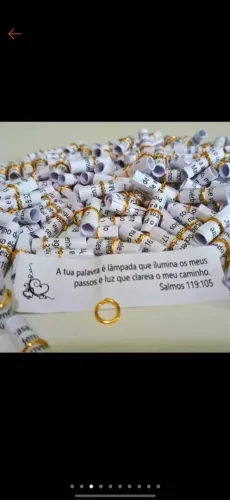 Versículos bíblicos enroladinhos