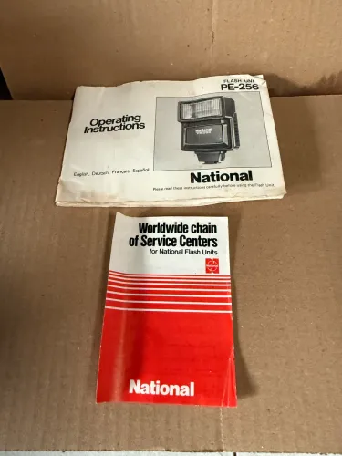 Flash câmera National PE-256 Electronic Flash Unit Elektronische Blitzgerate