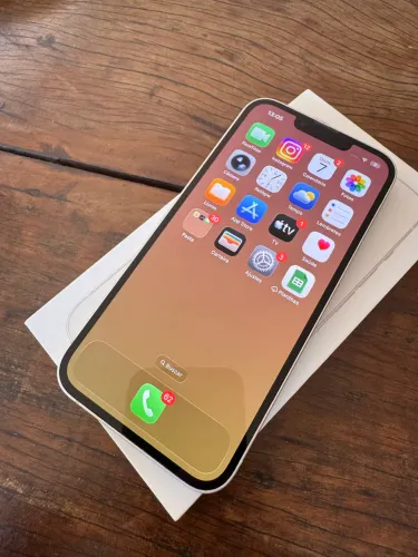 iPhone 13 branco 128 impecável