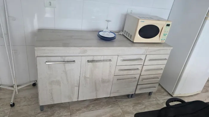 Microondas funcionando 