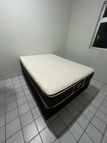 Cama Casal box (colchão ortopédico)