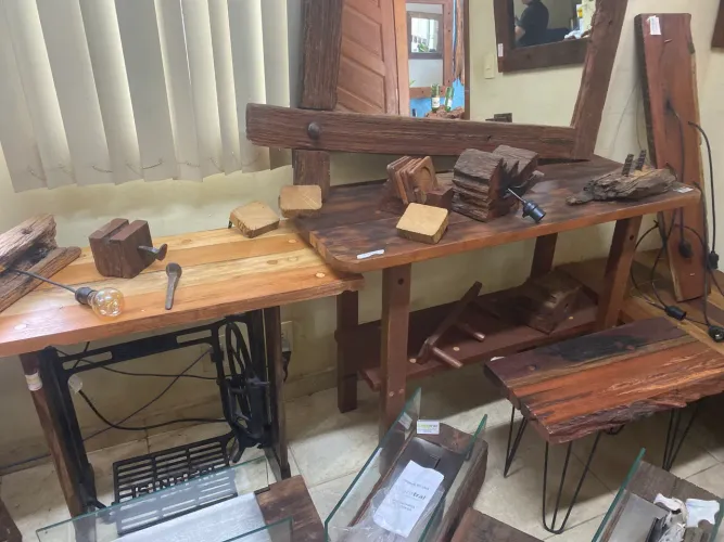 Bancada rústica para banheiro 