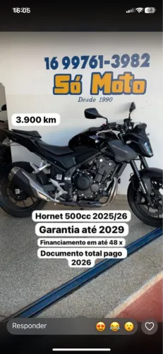 Hornet 500 ABS 2025/26