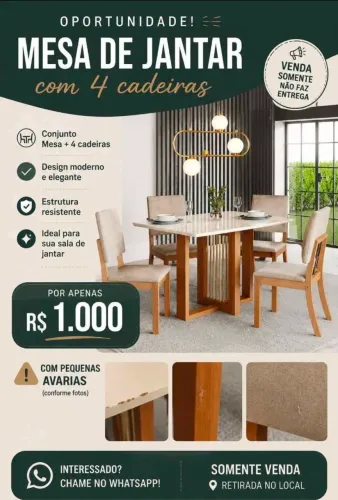 Mesa 4 lugares