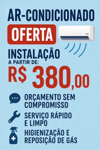 Instalação ar condicionado